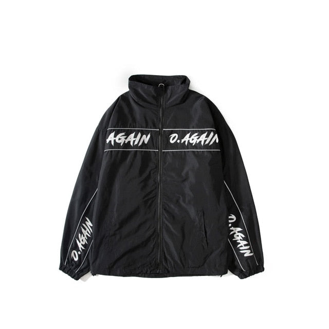 Reflective Striped Windbreaker Jackets