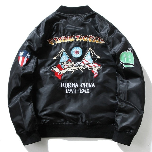 Embroidery Pilot Bomber Jackets