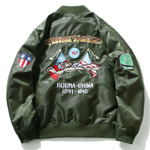 Embroidery Pilot Bomber Jackets