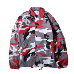 Color Camo Windbreaker Coaches Jackets