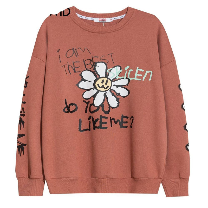 Graffiti You Like Me Print Sweatshirts